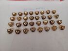 VINTAGE RARE GUMBALL/VENDING METAL PAINTED &/OR JEWELED LION RINGS  LOT OF 32