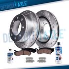 Front Drilled Slotted Rotors Brake Pads for 2000 2001 2002 Dodge Ram 2500 3500 (For: More than one vehicle)