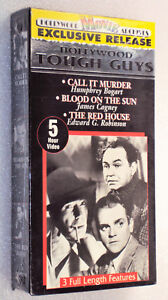 New ListingHOLLYWOOD TOUGH GUYS New VHS Bogart Cagney Robinson 3 B&W Movies on 1 EP Tape NR
