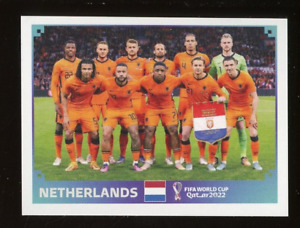 2022 Fifa World Cup Panini Sticker Qatar NETHERLANDS TEAM Netherlands NED1