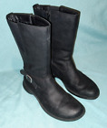 Merrell Andover Peak Waterproof Leather Zip Winter Tall Boots Black Women Size 9