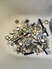 Large lot of vintage watch parts, cases antique movements sold as is project lot