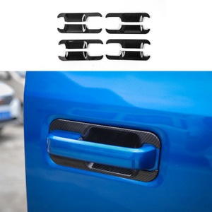 Carbon Fiber Exterior Door Bowl Handle Trim Cover for Ford F150 2014+Accessories (For: 2017 Ford F-150 XLT)