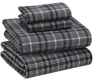 Flannel Sheets Full Size - 100% Cotton Brushed Flannel Bed Sheet Sets - Deep ...