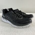 Hoka One One Shoes Mens 11 Clifton 4 Black White Running Sneakers Trainer