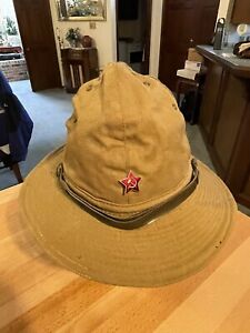Vintage Rare USSR Soviet Russian Vietnam Era Bucket Hat Jungle Boonie