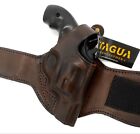TAGUA Brown Leather Right Hand ANKLE Holster for S&W J-FRAME REVOLVER 2-1/8