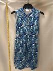Stella Parker Womens Multicolor Paisley Sleeveless Collared Sundress Size Small