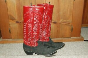 Austin Hall Stovepipe WESTERN Buckaroo Boots, 16” Tall, Size 8 1/2