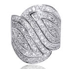 Cubic Zirconia Women Wedding Ring 14k White Gold Plated Sterling Silver