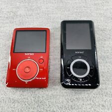 SANDISK - Sansa Fuse Red 4GB & Sansa e260R Black 4GB MP3 Player  UNTESTED M3