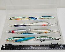 Lot of 12 Big Fishing Lures with Case Saltwater Fish