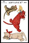Advance #6931 Fabric Sewing Pattern Sleeping Kitten CAT Kitty Stuffed Animal Toy