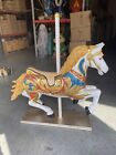 Circus Carousel Horse On Stand Over Sized Statue Carnival Theme Display Prop