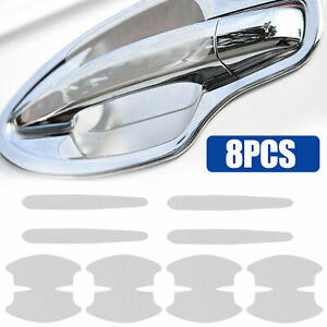 8PCS Car Door Handle Bowl Anti Scratch Sticker Protector Cover Accessories Trims (For: 2022 Kia Rio)