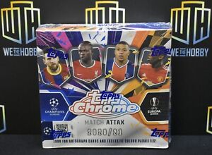 New Listing2020-21 Topps Chrome Match Attax UEFA Factory Sealed Hobby Box