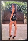 Photo Hot Sexy Beautiful Woman Short Tight Latex Skirt Long Legs 4x6 Picture