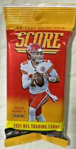 2021 Panini Score NFL Football Value Cello 40 Card Fat Pack - Factory Sealed