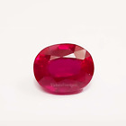10.80 Ct Certified Natural Red Ruby Loose Gemstone Ring Size Oval