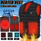 USB Electric Heated Warm Vest Winter Wear Heating Thermal Coat Jacket Men Women