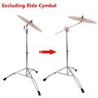 Glarry 2 Pack Cymbal Straight Boom Stand Double Braced Percussion Tripod Holder