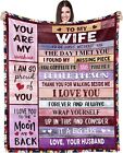 To my wife Travel Blanket, 50x60',  microfiber fleece,  Great Mother's Day Gift