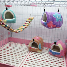 Bird Cage Parrot Cotton Nest Budgie Mini House Warm Winter Hammock Cage Hut Bed