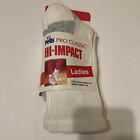 HANES VINTAGE Arch Support Cushioned White Crew Socks Sock Size 9-11