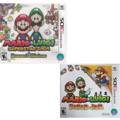 Mario & Luigi: Superstar Saga + Bowser's Minions & Paper Jam 3DS New Game Bundle