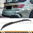 FOR 19-24 BMW G20 330i G80 M3 COMPETITION STYLE CARBON FIBER TRUNK SPOILER WING