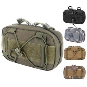 Tactical Molle Horizontal Admin Pouch Compact 1000D Utility EDC Tool Storage Bag