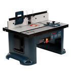 27 In. X 18 In. Aluminum Top Benchtop Router Table with 2-1/2 In. Vacuum Hose Po