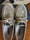 Sperry Top- Sider silver sequin tennis shoe