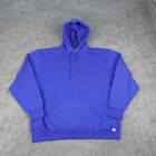 Vintage Russell Athletic Hoodie Mens 2XL XXL Blue Pullover Swetshirt Sweater Y2K