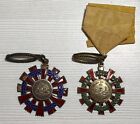 Ecuador (2) Merit Awards Silver Enameled Decoration / Medal XX Century