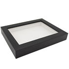 16x20 Shadowbox Gallery Wood Frames - Black DEEP Shadow Box Frame with a Display
