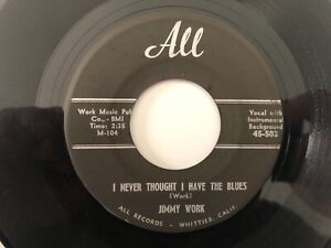 '59 Rockabilly 45 JIMMY WORK I Never Thought I Have The Blues ALL  hear