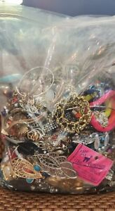 New Listing12.7 LBS Broken Jewelry Lot Craft Harvest Repurpose Unsorted DIY Bulk Scrap