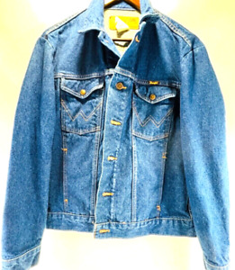 Wrangler Denim Trucker Jacket - Made in USA, Sz. Medium Vintage Denim Jacket