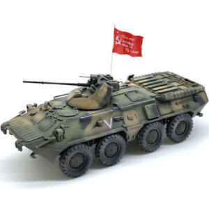 ARTISAN 1/72 Russian BTR80A Armored Vehicle Tricolor+Red Flag Finished Model