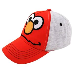 Sesame Street Baseball Hat for Boys Ages 2-4, Elmo Kids Baseball Cap