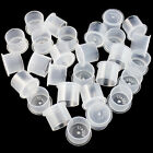 100pcs Self Standing INK CUPS Clear Plastic Tattoo Ink Pigment Color Holder Caps