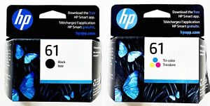 HP #61 2pack Combo Ink Cartridges 61 Black and Color NEW GENUINE