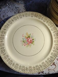  Vintage Taylor Smith Taylor Set, 21 floral plates & more. Please See All Photos