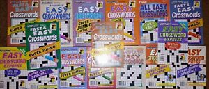 Lot of 8 New PennyPress Dell Fast Fun Easy Crossword Puzzle books