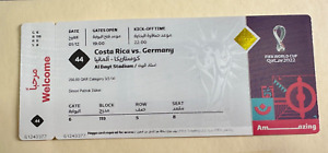 FIFA Qatar 2022 Match# 44 Costa Rica Vs Germany World Cup Ticket Category 3