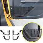 For 2021-2023 Ford Bronco Carbon Fiber Interior Door Storage Net Bag Cover Trim (For: 2021 Ford Bronco Badlands Sport Utility 4-Door ...)