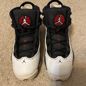 Jordan 6 Rings - Mens Size US 7- White/Black/Gym Red Shoes Used