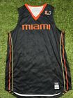 Team Issued Nike Miami Hurricanes NCAA Basketball Jersey Men's 54 +4
