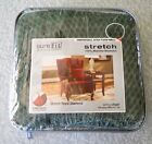 Surefit Slipcover Stretch Royal Diamond Wing Chair Cover Sage New